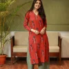 Nargis Ajrakh Madder Natural Dyed Kurta