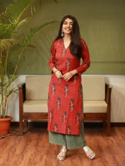 Nargis Ajrakh Madder Natural Dyed Kurta