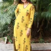 Nargis Ajrakh Mustard Natural Dyed Kurta