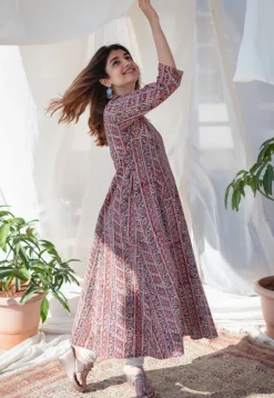 Natasha Kalamkari Kali Cotton Kurta
