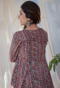 Natasha Kalamkari Kali Cotton Kurta