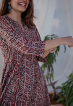 Natasha Kalamkari Kali Cotton Kurta
