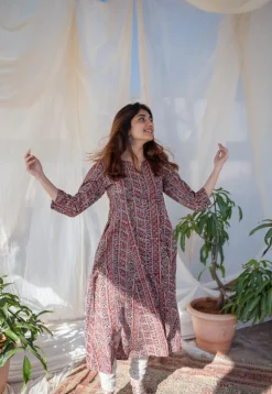 Natasha Kalamkari Kali Cotton Kurta