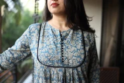 Natural Dyed Kalamkari Chudi Sleeve Kurta