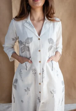 Nazifa Dabu Slub Cotton Co-ord Set (Set of 2)