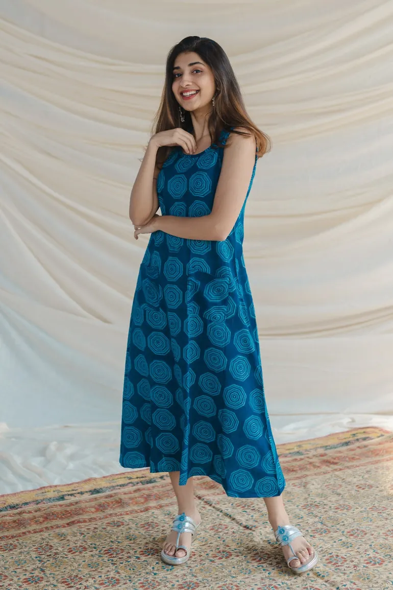 Neerja Blue A Line Dress