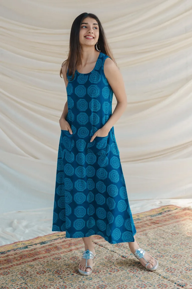 Neerja Blue A Line Dress