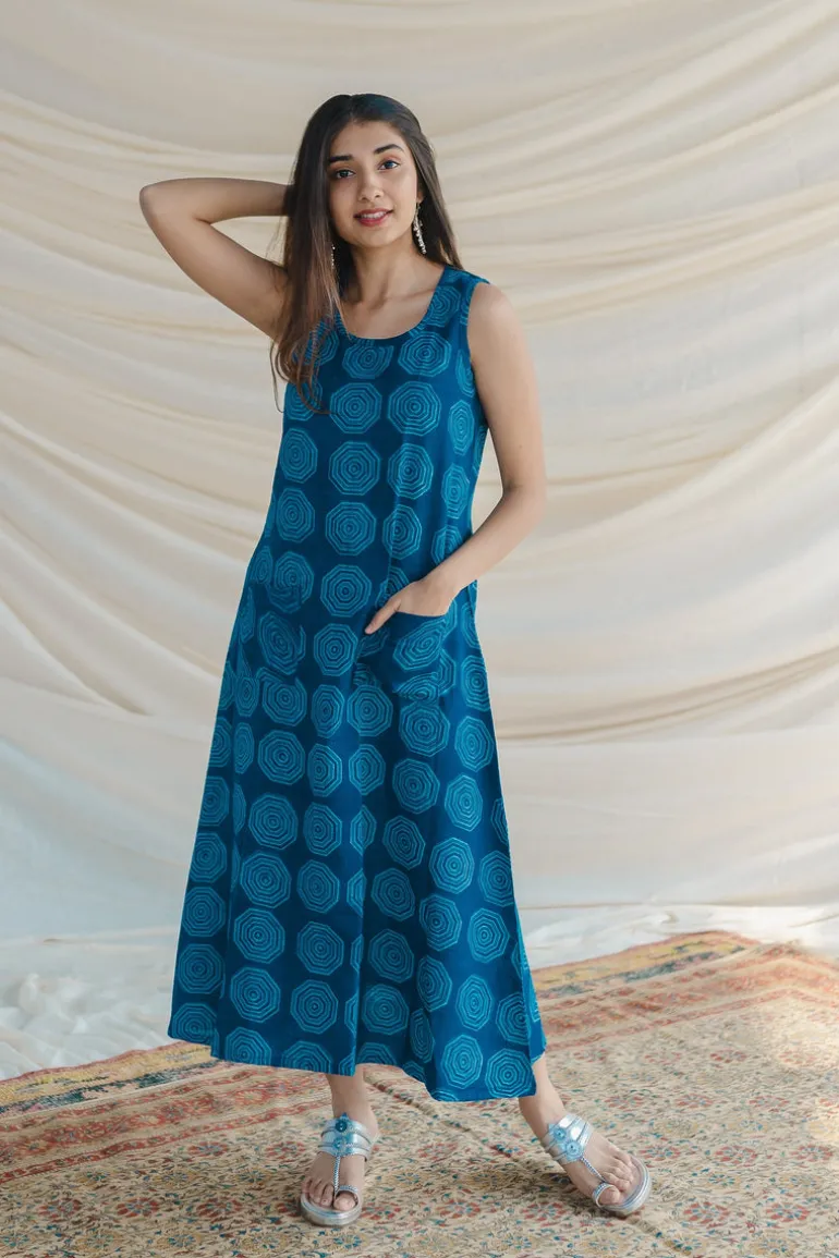 Neerja Blue A Line Dress