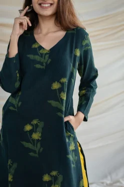Neha Slub Cotton Kurta