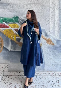 Nila Bombay Ajrakh Cotton Co-ord Set (Set of 2)