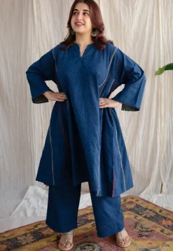 Nila Bombay Ajrakh Cotton Co-ord Set (Set of 2)