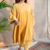 Nyra Slub Cotton Embroidered Jhabba Kali Kurta