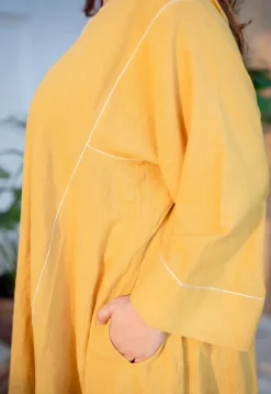 Nyra Slub Cotton Embroidered Jhabba Kali Kurta
