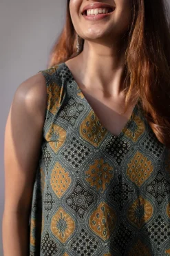 Pavitra Ajrakh Cotton Dress
