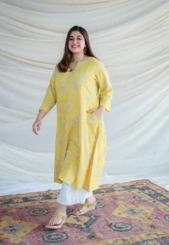 Prabha Kali Slub Cotton Kurta