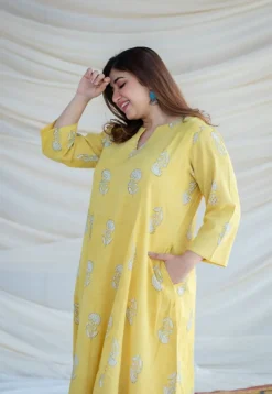 Prabha Kali Slub Cotton Kurta