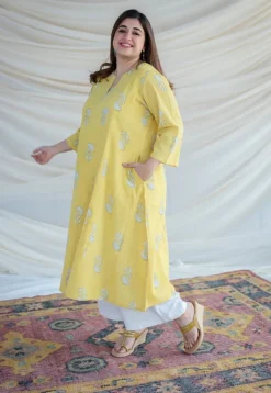 Prabha Kali Slub Cotton Kurta