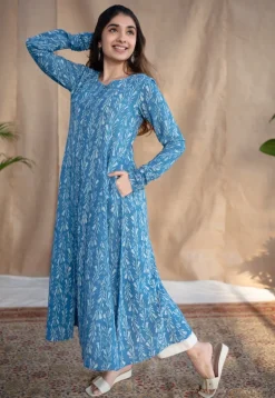 Presha Dabu Slub Cotton Kali Kurta