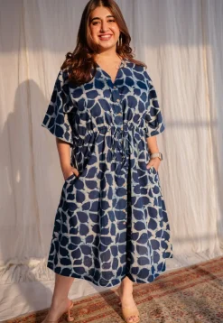 Priam Dabu Slub Cotton Dress