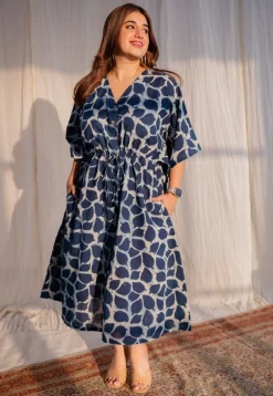 Priam Dabu Slub Cotton Dress