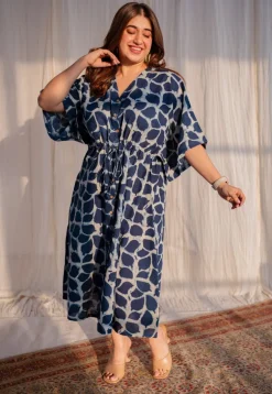 Priam Dabu Slub Cotton Dress