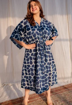 Priam Dabu Slub Cotton Dress
