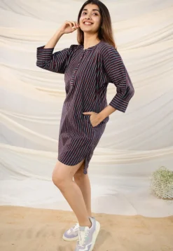Raina Ajrakh Cotton Dress