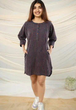 Raina Ajrakh Cotton Dress