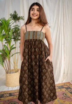 Raisha Ajrakh Cotton Dress