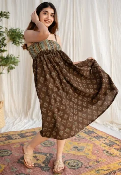 Raisha Ajrakh Cotton Dress