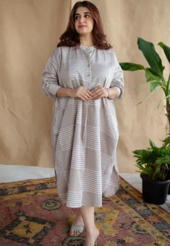 Rajvi Batik Cotton Satin Dress