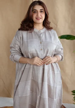 Rajvi Batik Cotton Satin Dress