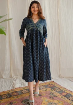 Ralia Ajrakh Cotton Dress