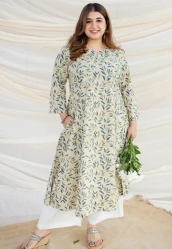 Reeva Kalamkari Cotton Kali Kurta