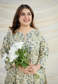 Reeva Kalamkari Cotton Kali Kurta