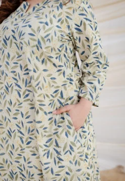 Reeva Kalamkari Cotton Kali Kurta