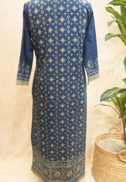 Rifat Ajrakh Cotton Hand Embroidered Kurta