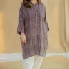 Rima Madder Ajrakh Modal Silk Loose Kurta