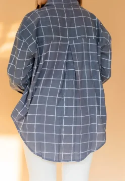 Ruhi Grey Dabu Slub Cotton Shirt