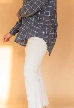 Ruhi Grey Dabu Slub Cotton Shirt