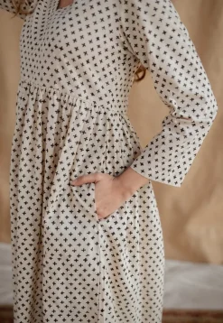 Saesha Beige Fakira Mul Cotton A Line Kurta