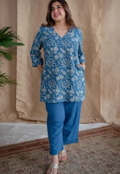 Sahar Dabu Slub Cotton Top