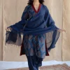 Saina Indigo Ajrakh Cotton Straight Kurta