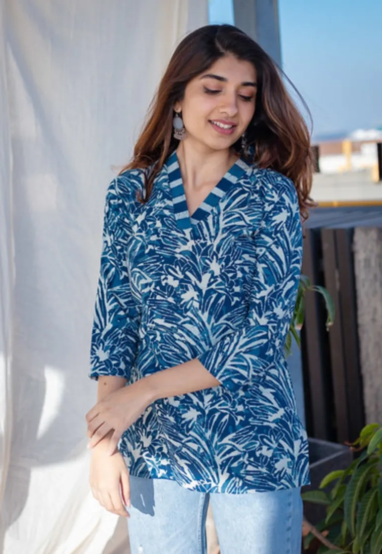 Sanika Dabu Cotton Short Top