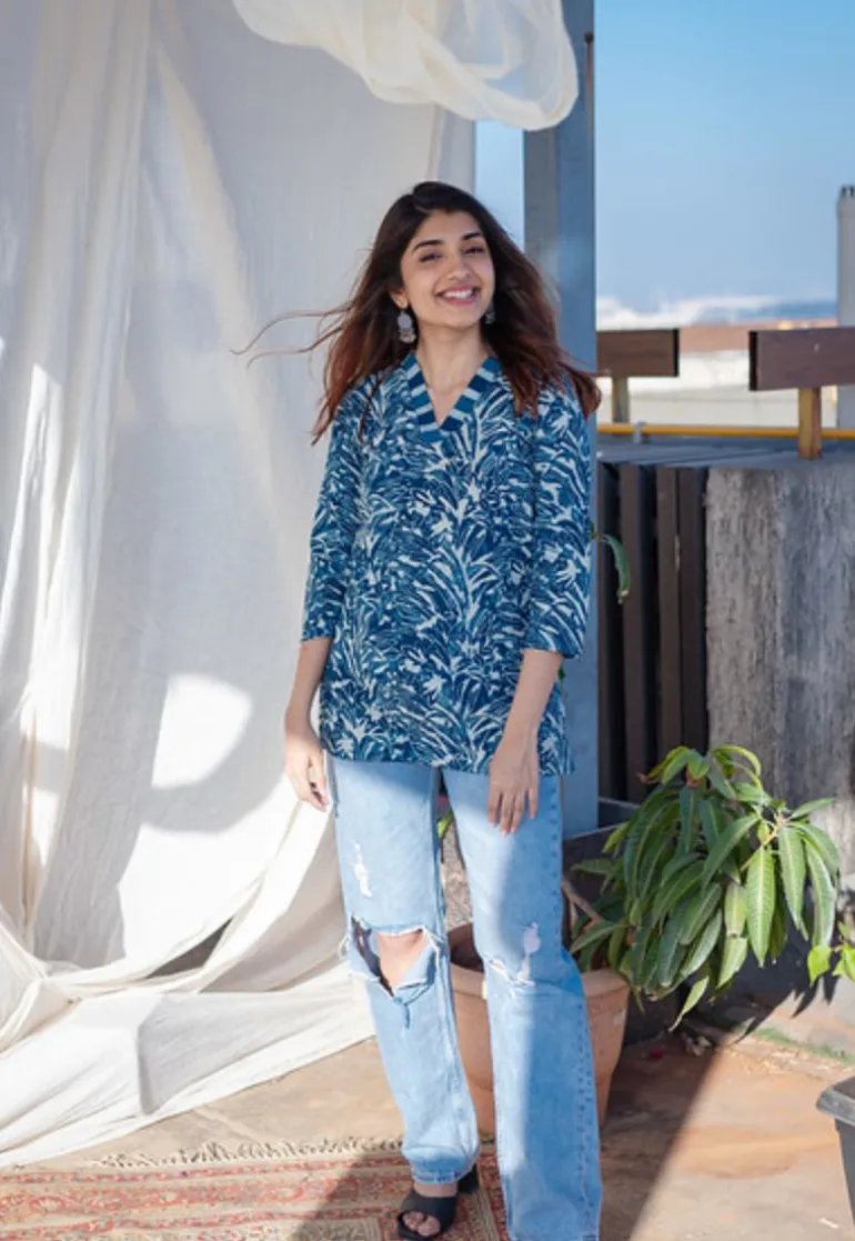 Sanika Dabu Cotton Short Top
