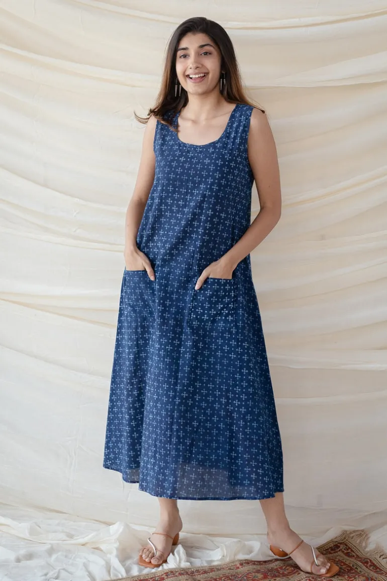 Sara Cotton Dabu Dress