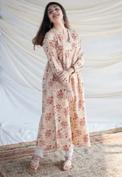 Seerat Kalamkari Kali Kurta