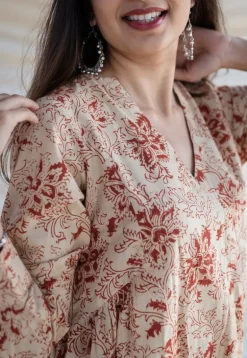 Seerat Kalamkari Kali Kurta