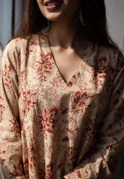 Seerat Kalamkari Kali Kurta