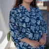 Shifa Dabu Cotton Short Top
